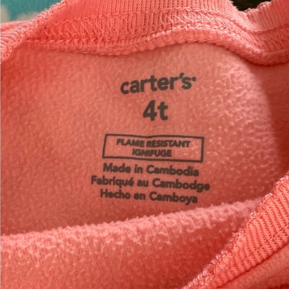 Carter's Coral Elephant Pajama Set - Picture 3 of 3